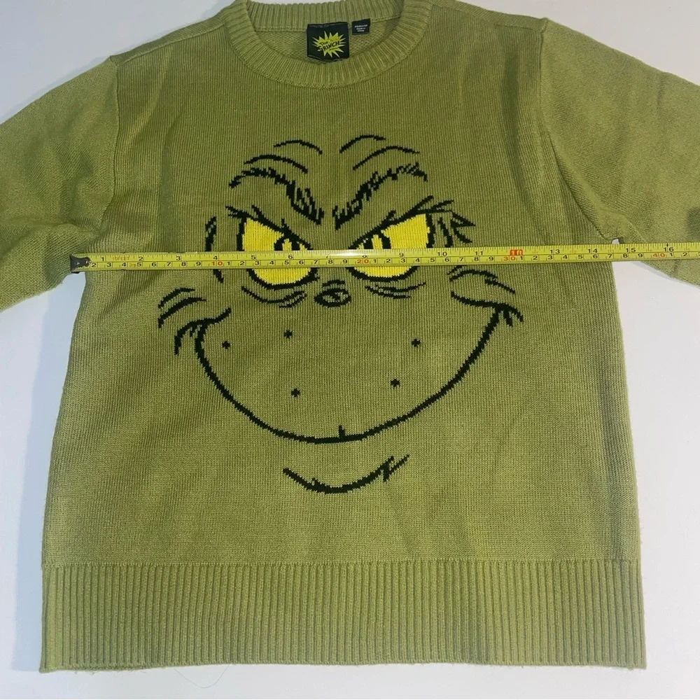 Dr Seuss Grinch Sweater Kids Holiday‎ Green Sweater Size X Small XS 4 5